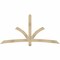 Ekena Millwork Davenport Rough Sawn Timber Gable Bracket, Douglas Fir, 84"W x 42"H x 2"D x 4"F, 12/12 Pitch GBW084X42X0204DAV00RDF - alternate 1